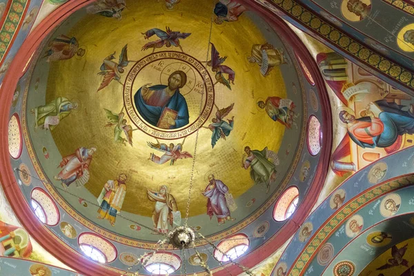 Ortodox igreja pintura Lugares históricos Copérnaum Israel Março — Fotografia de Stock