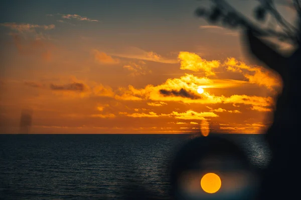 Ora esatta Lensball al tramonto Lettonia — Foto Stock