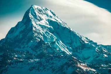 Annapurna Tepesi 'nin yukarısında, Annapurna Bölgesi, Annapurna Bölgesi, Nepal