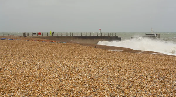 Uk coastline hastings sussex — Stock Photo, Image