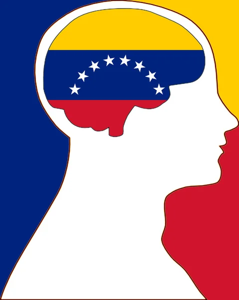 委内瑞拉在我的脑海 — 图库照片