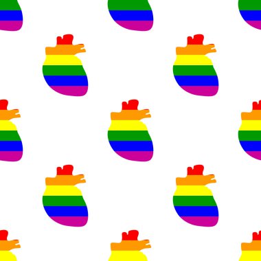 Gayler simgeleri ile sorunsuz arka plan