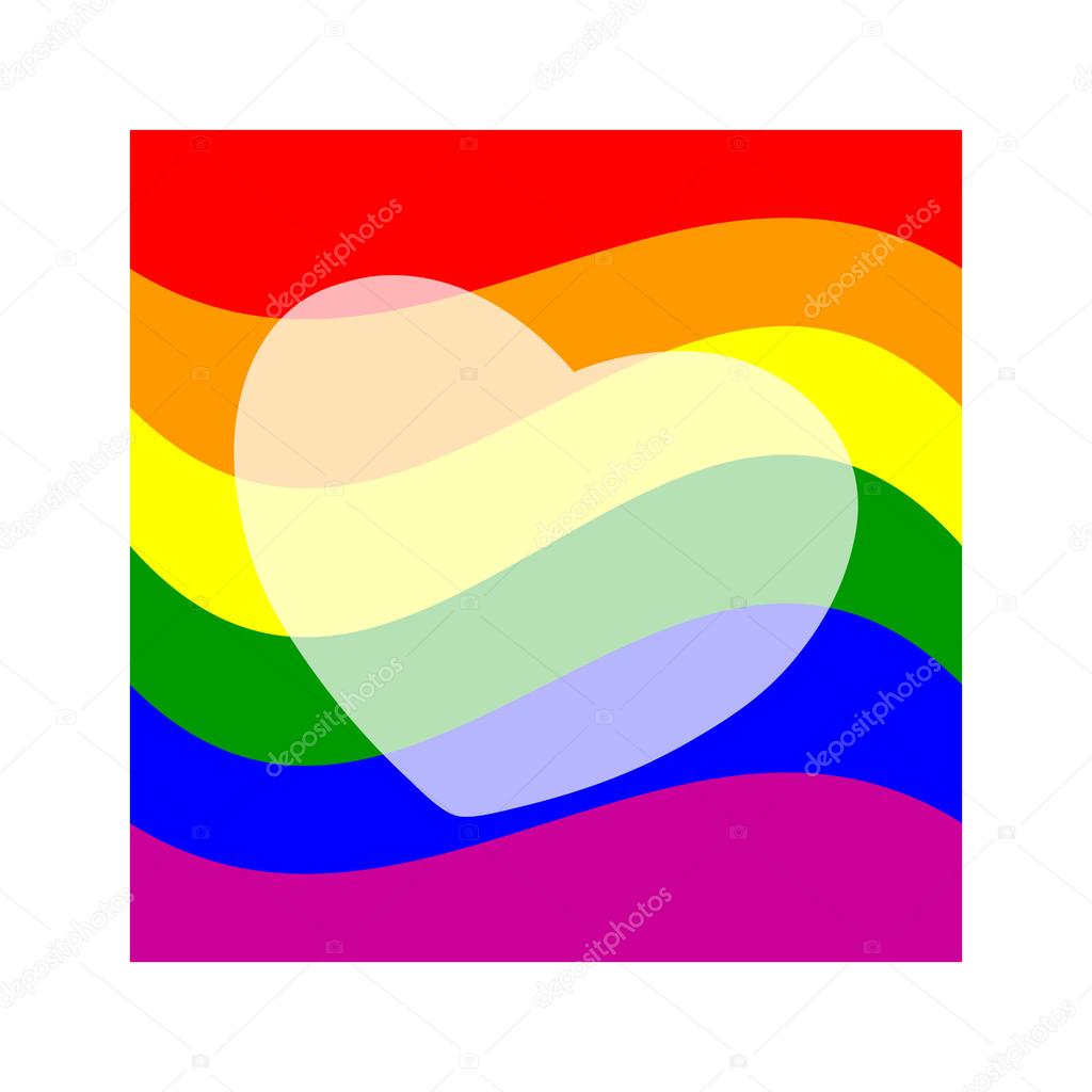 Stock vector background with  gay pride design elements for your design