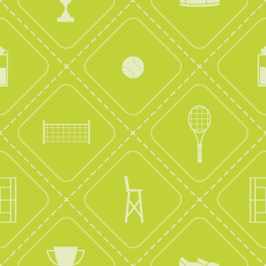 Tenis simgeleri ile Seamless Modeli