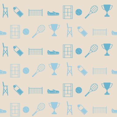 Tenis simgeleri ile Seamless Modeli