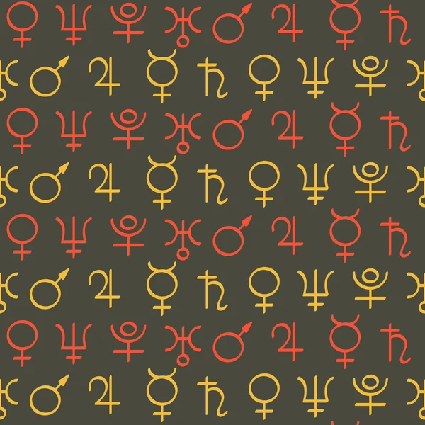 Astroloji ile Seamless Modeli gezegenler semboller