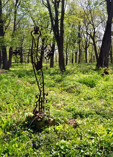 Mezarlığa eski çapraz 