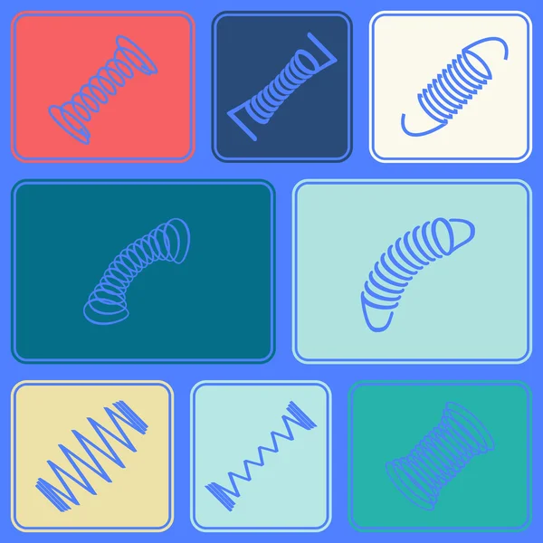 Seamless background with Springs — Stock Vector