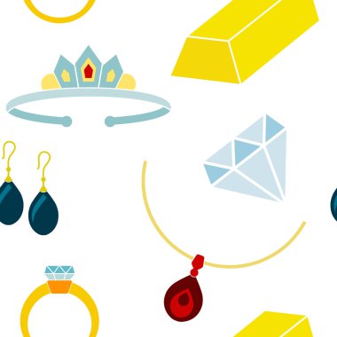 Takı simgeleri ile sorunsuz arka plan  