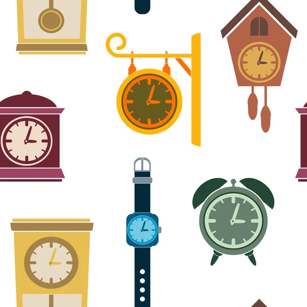 Seamless pattern with clock Royalty Free Stock Illustrations
