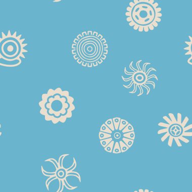 Sorunsuz imkanı arka plan ile Amerika yerlileri emanetler dingbats karakterler  