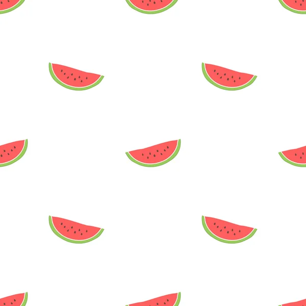 Seamless pattern with watermelon — Stock Vector