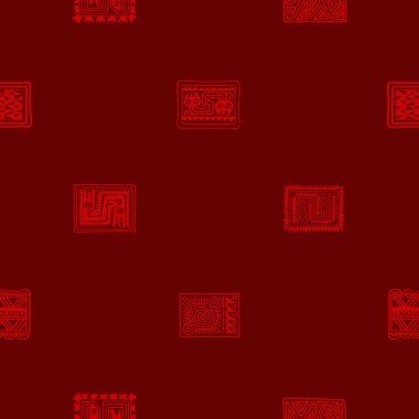 Sorunsuz imkanı arka plan ile Amerika yerlileri emanetler dingbats karakterler 