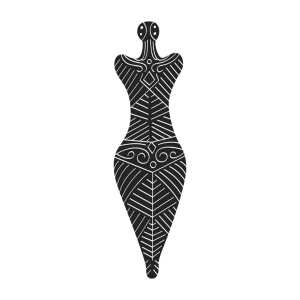 Icône Vectorielle Avec Symbole Anthropomorphe Rituel Culture Cucutenitrypillia Pour Votre — Image vectorielle