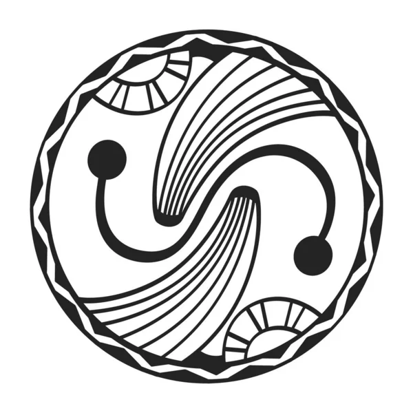 Векторна Ікона Символом Культури Cucutenitrypillia Вашого Проекту — стоковий вектор