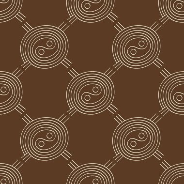 Projeniz için Cucuteni Trypillia kültürünün sembolleriyle kusursuz desen