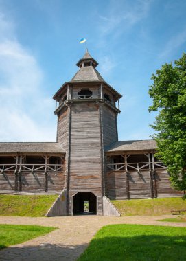 Baturyn, Chernihiv, Ukrayna - 06 / 23 / 2021: Baturyn Kalesi Kalesi