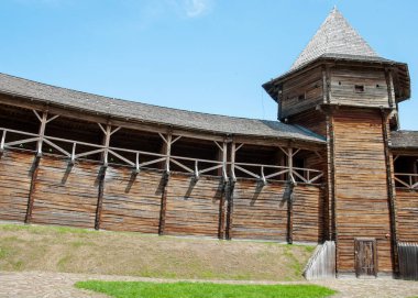 Baturyn, Chernihiv, Ukrayna - 06 / 23 / 2021: Baturyn Kalesi Kalesi