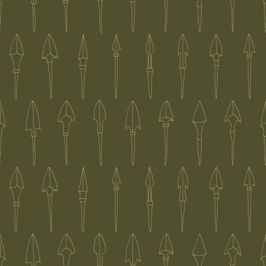 Projeniz için antik ok başlıklarına sahip kusursuz desen