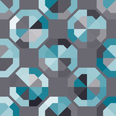 Soyut geometrik şekillere sahip kusursuz arkaplan