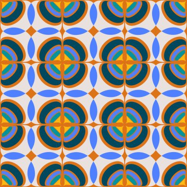 Soyut geometrik şekillere sahip kusursuz arkaplan