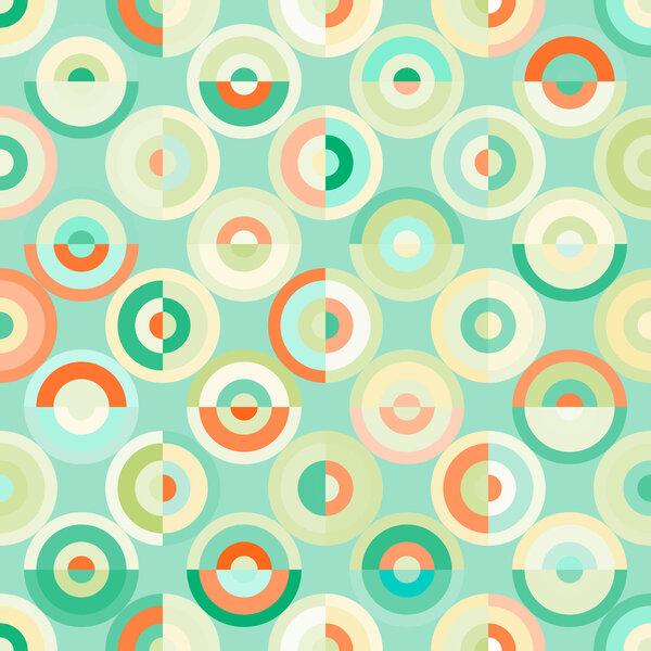Seamless background with abstract geometric shapes