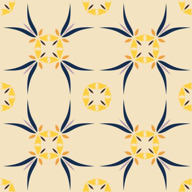 Soyut geometrik şekillere sahip kusursuz arkaplan