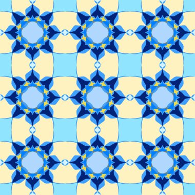 Soyut geometrik şekillere sahip kusursuz arkaplan