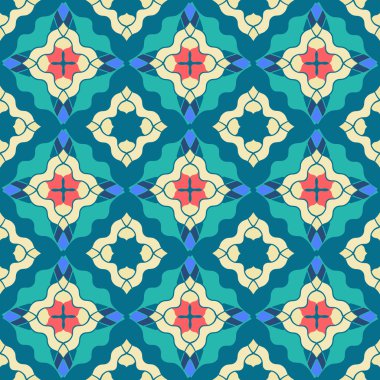 Soyut geometrik şekillere sahip kusursuz arkaplan