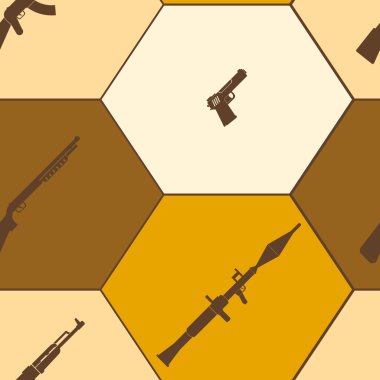 Silah ve silah ile sorunsuz arka plan