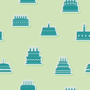 Doğum günü pastası ile sorunsuz arka plan