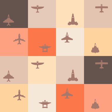 Farklı uçaklar ile sorunsuz arka plan