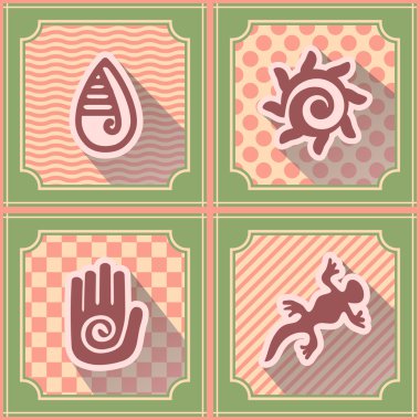 Meksika emanetler dingbats karakterlerle sorunsuz arka plan