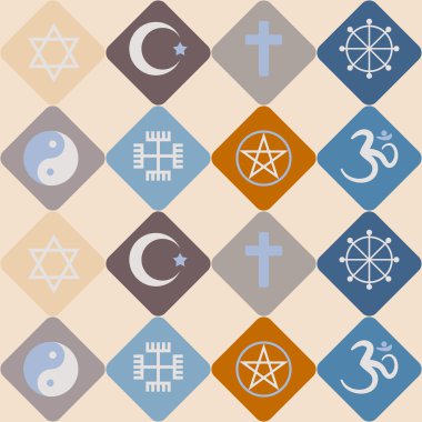 Dini semboller ile sorunsuz arka plan