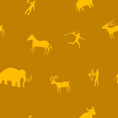 Taş oymalar ve rock sanat ile sorunsuz arka plan