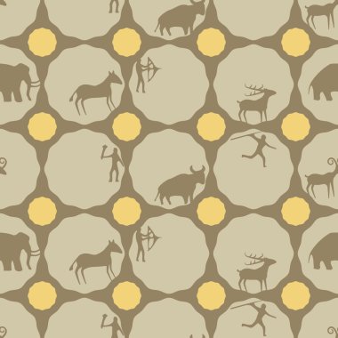 Taş oymalar ve rock sanat ile sorunsuz arka plan