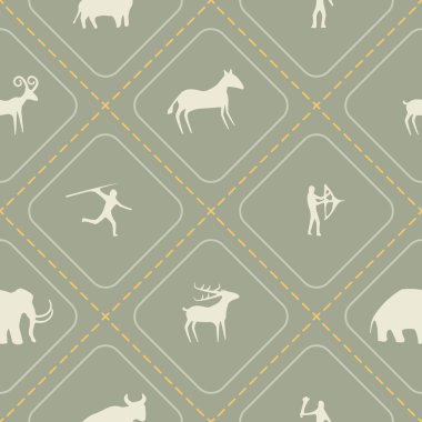 Taş oymalar ve rock sanat ile sorunsuz arka plan