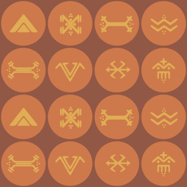 Touareg dövme sembolleri ile sorunsuz arka plan