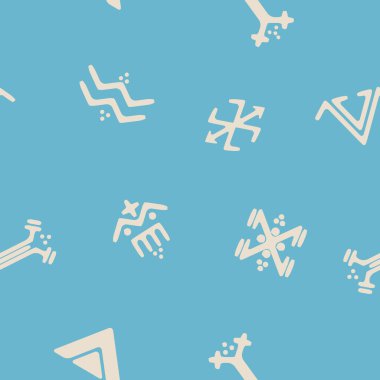 Touareg dövme sembolleri ile sorunsuz arka plan