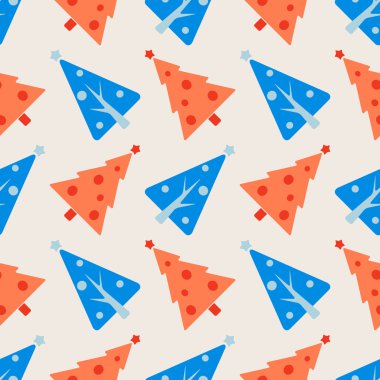 sorunsuz geçmiş ile Noel ağaçları