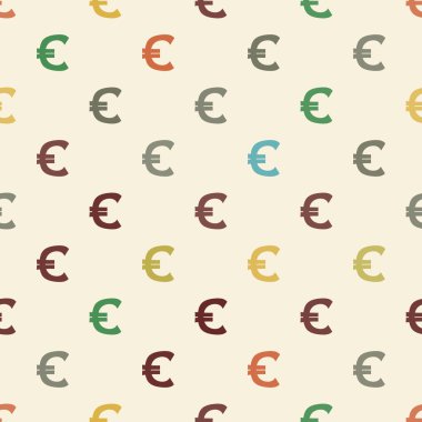 Para birimi simgeleri ile sorunsuz arka plan