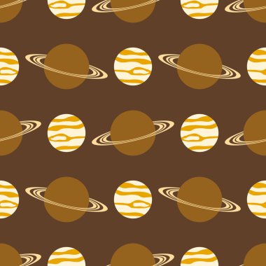 Güneş sisteminin gezegenleri ile sorunsuz arka plan