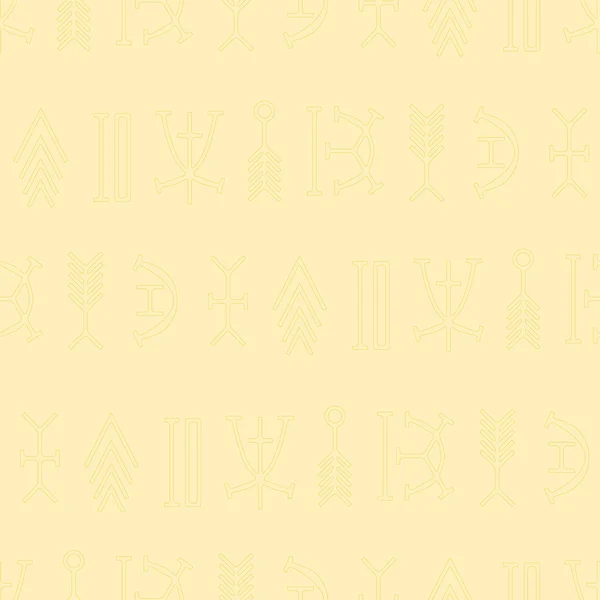 Fond sans couture avec des symboles nsibidi — Image vectorielle