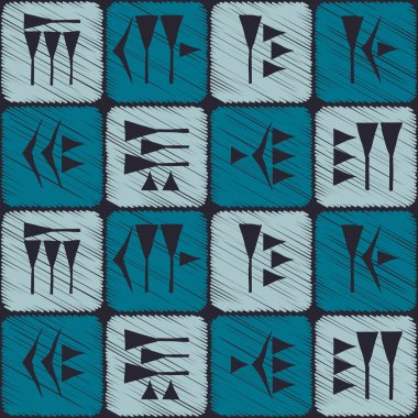 Çivi yazısı ile sorunsuz arka plan