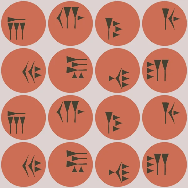 Fondo sin costuras con cuneiforme — Archivo Imágenes Vectoriales