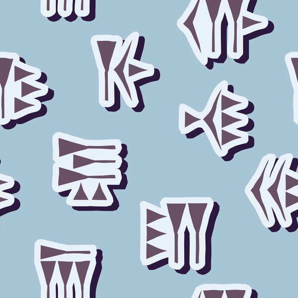 Бесшовный фон с клинописью
