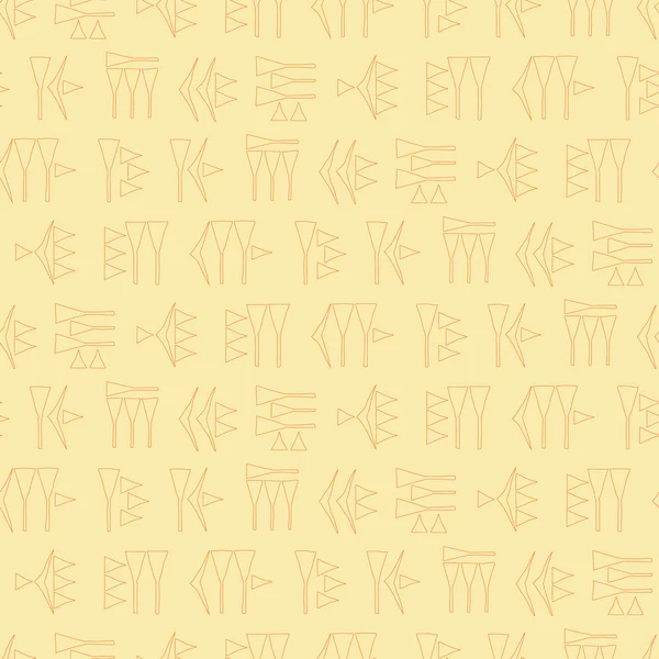 Naadloze achtergrond met cuneiform — Stockvector