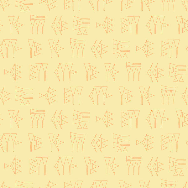 Бесшовный фон с клинописью
