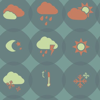 Hava simgeleri ile Seamless Modeli