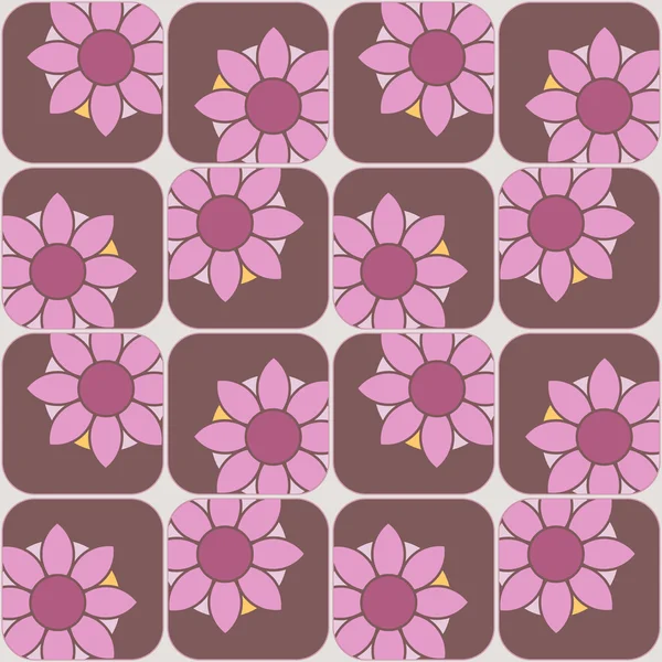 Motif floral sans couture — Image vectorielle